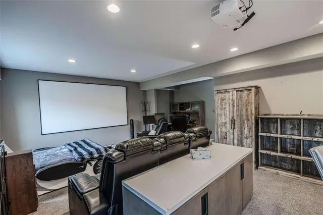 a aerial view of a house with swimming pool