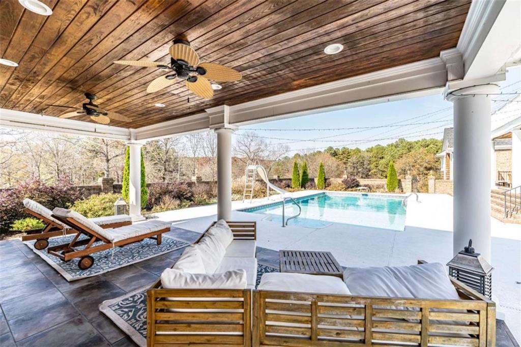 159 Ward Mountain Road Kingston, GA 30145 - Photo 55 of 75 a living room with furniture and a large window