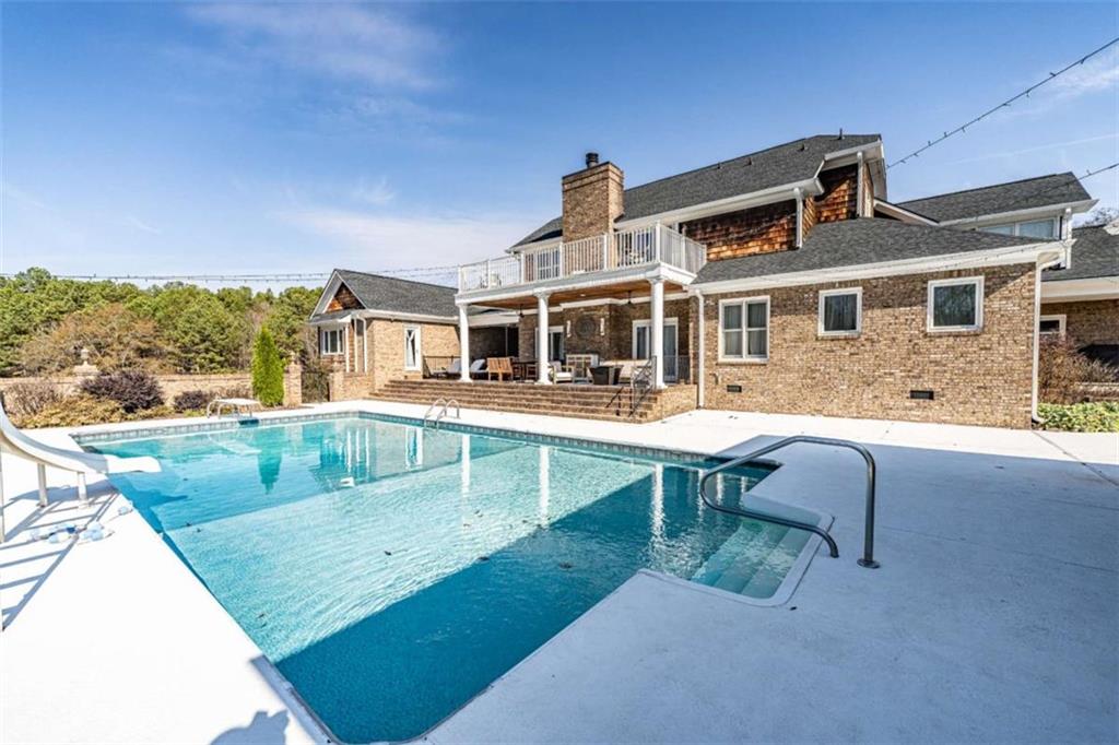 159 Ward Mountain Road Kingston, GA 30145 - Photo 57 of 75 a aerial view of a house with swimming pool