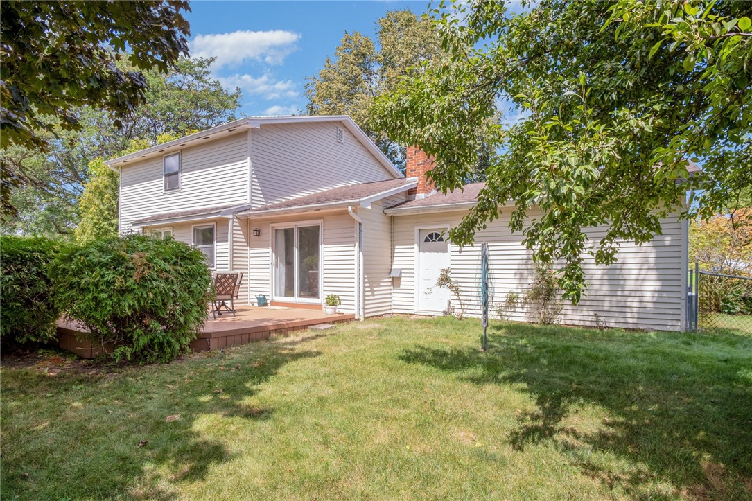 5 Old Drake Run Perinton, NY 14450 - Photo 35 of 39 BACK OF HOME VIEW TOWARD DECK