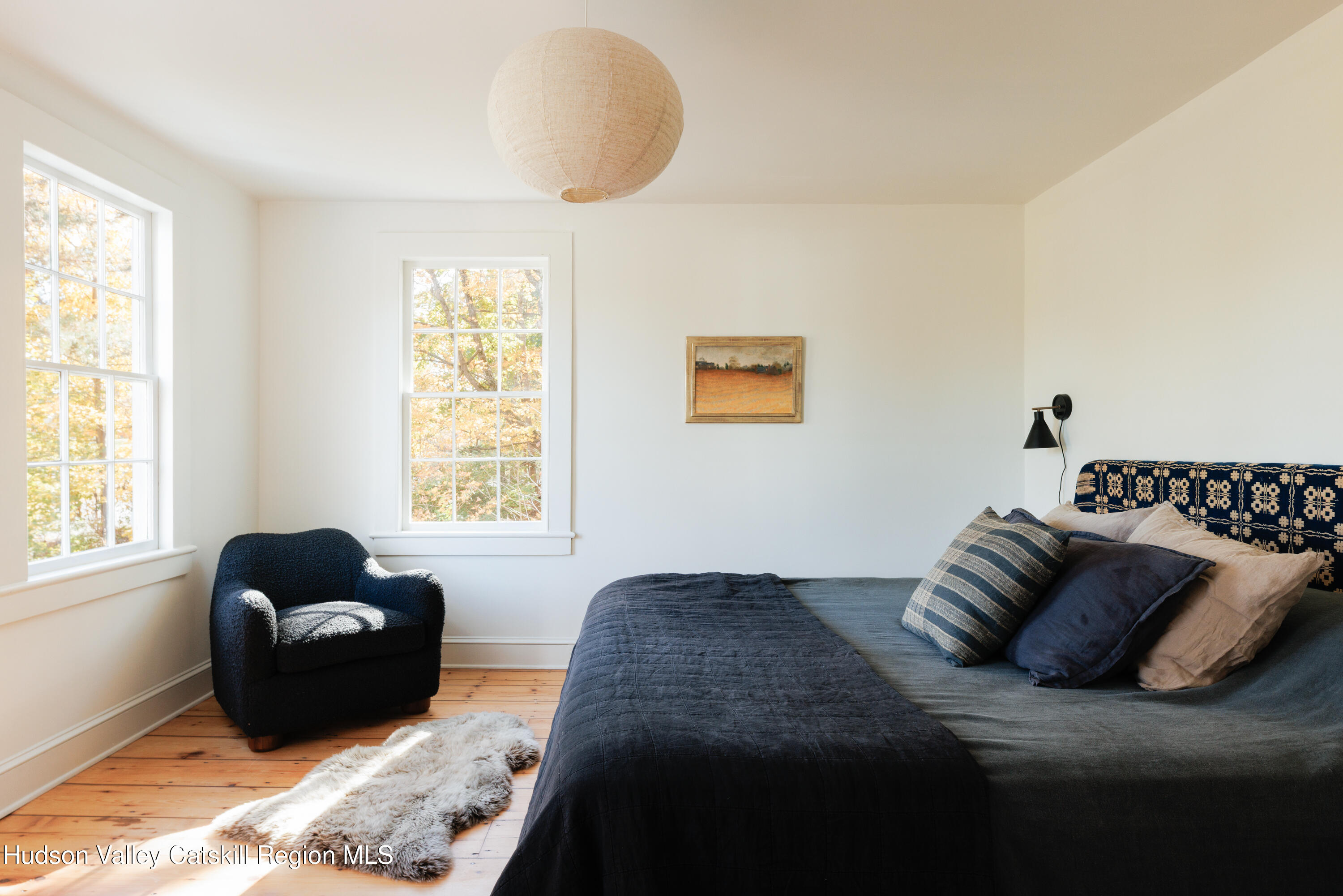 202 Blue Hill Road Hudson, NY 12534 - Photo 18 of 27 a bedroom with a bed and a window