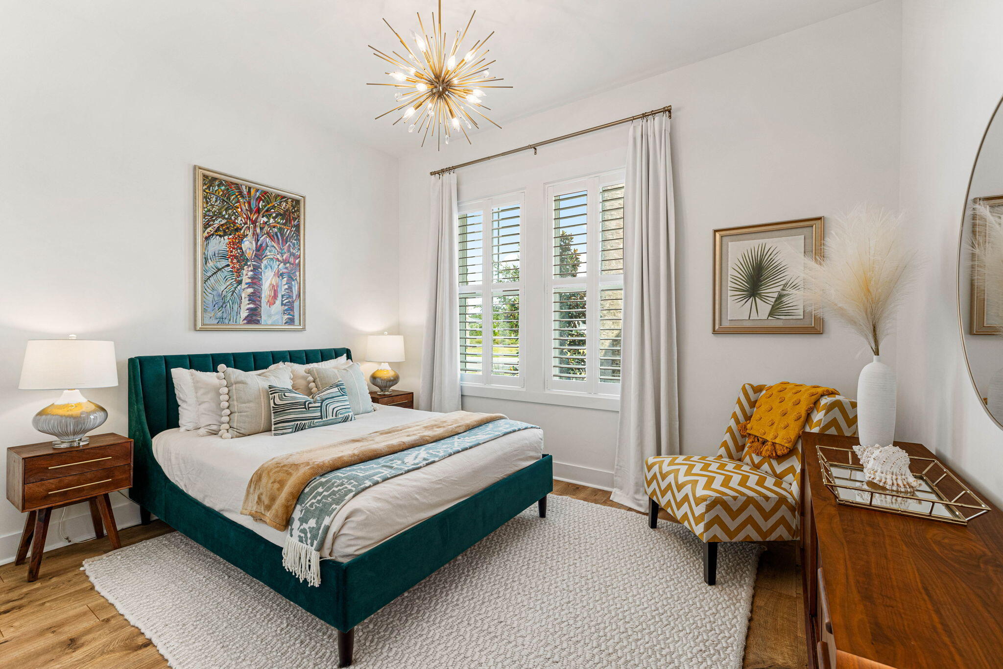 47 West Lafayette Rd Inlet Beach Inlet Beach, FL 32461 - Photo 29 of 71 a bedroom with a bed and wooden floor