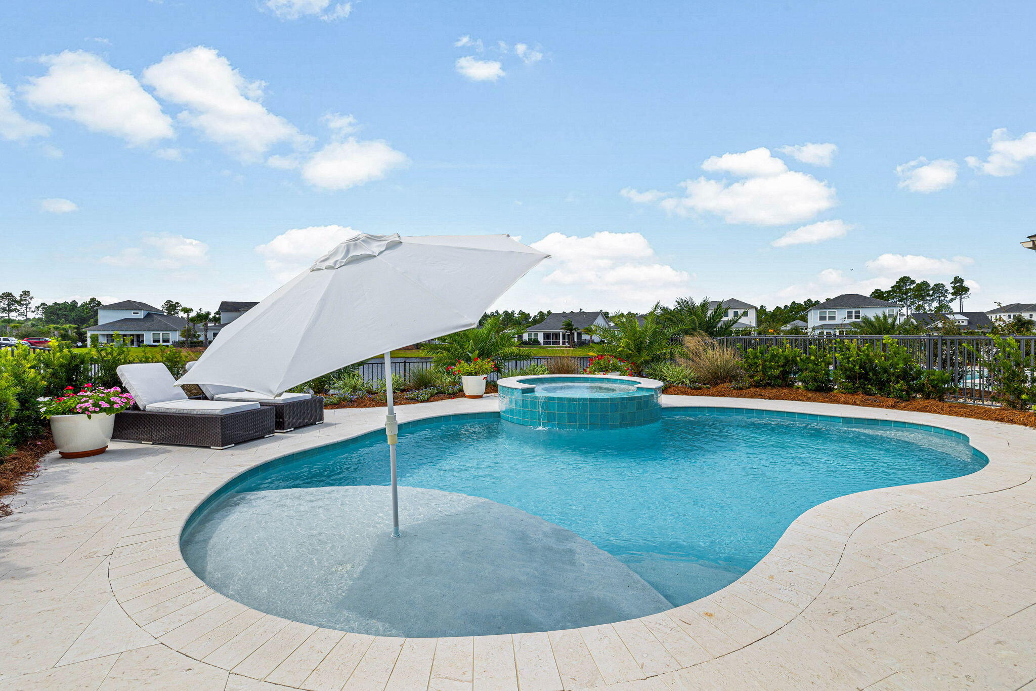 47 West Lafayette Rd Inlet Beach Inlet Beach, FL 32461 - Photo 41 of 71 a view of a swimming pool with a yard and sitting space