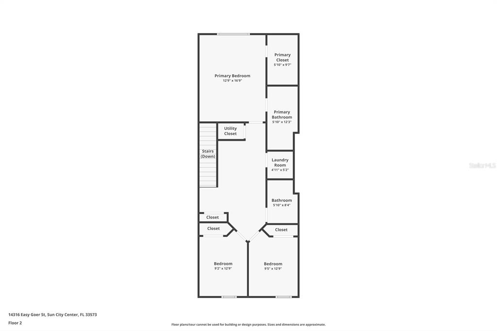 14316 Easy Goer Street Sun City Center, FL 33573 - Photo 26 of 26 a picture of a floor plan
