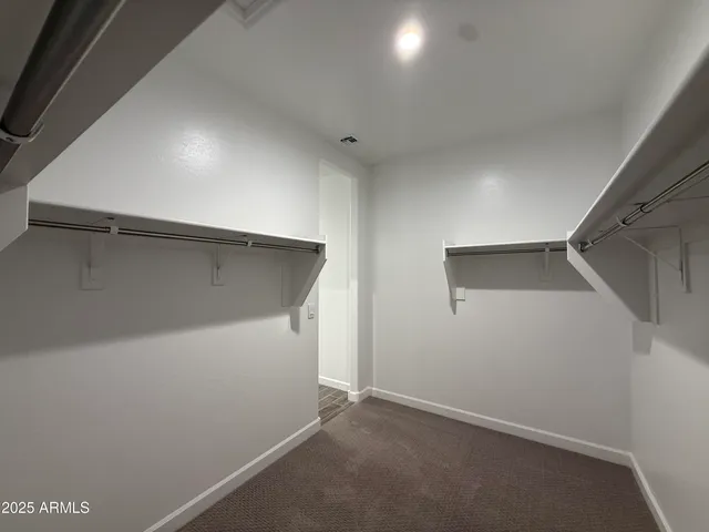 an empty room with a workbench