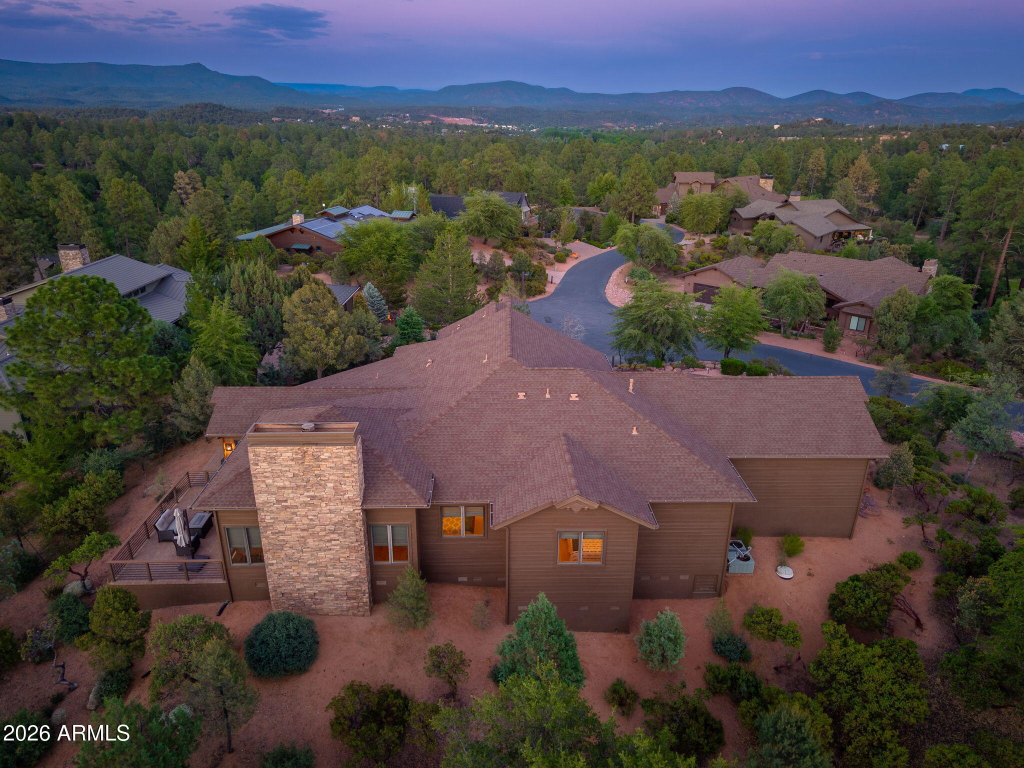 2208 East Filaree Circle Payson, AZ 85541 - Photo 53 of 60 an aerial view of a house with a garden