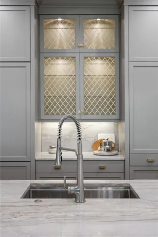 a living room with entrance gate