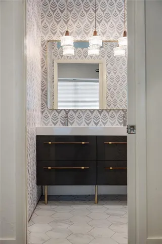 a view of grassy field with benches