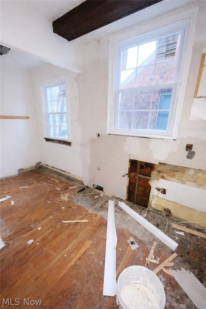 3575 Gridley Road Shaker Heights, OH 44122 - Photo 23 of 47 Kitchen room featuring beam ceiling