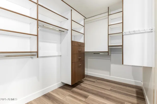 a view of closet area