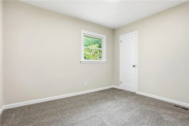 a view of an empty room