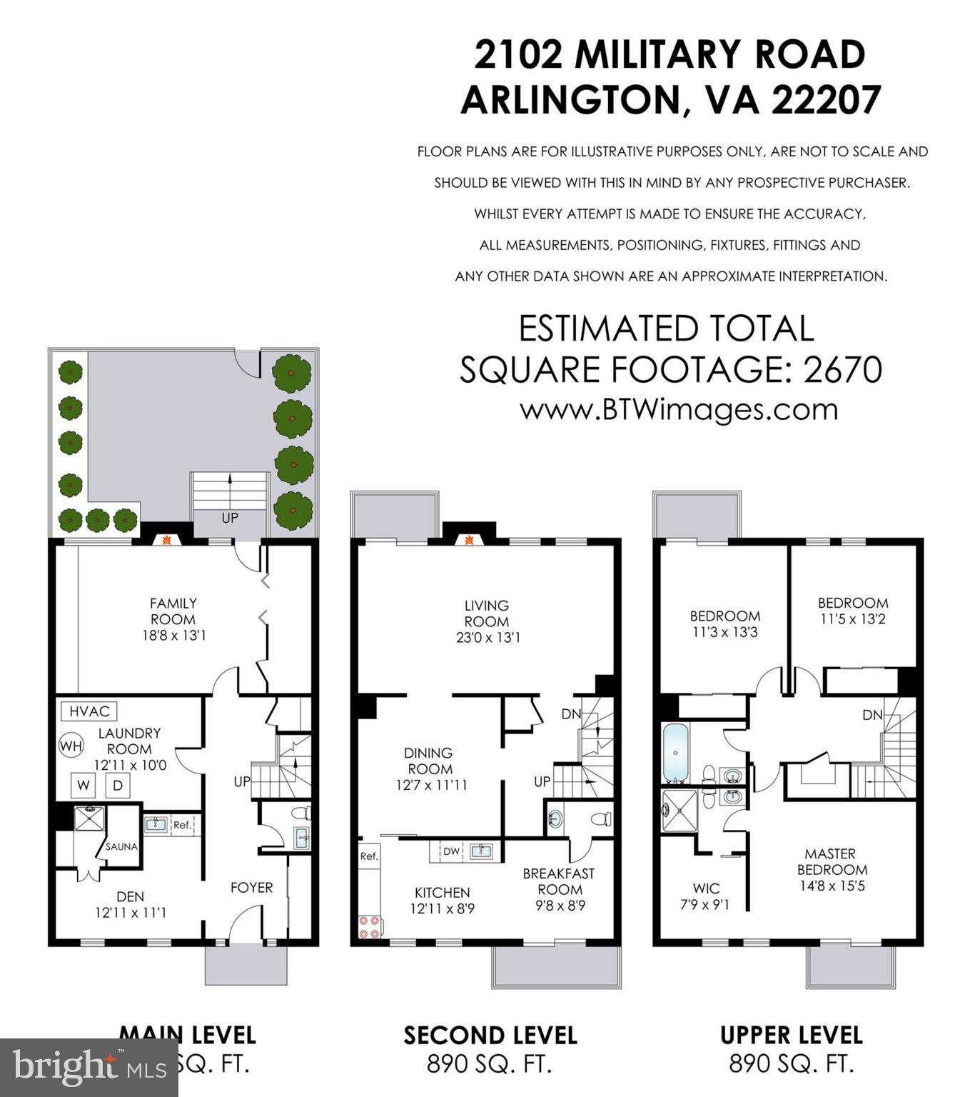 2102 Military Road Arlington, VA 22207 - Photo 40 of 40 Floorplans