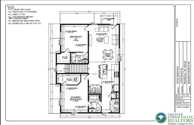 $2,200 | 1332 Genoa Street, Unit 2, Bethlehem, PA 18018