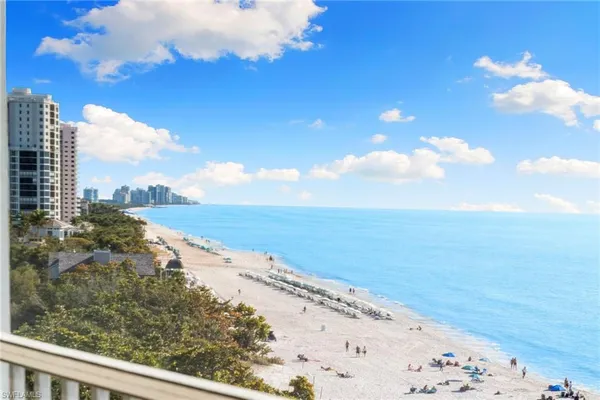 a view of beach and ocean