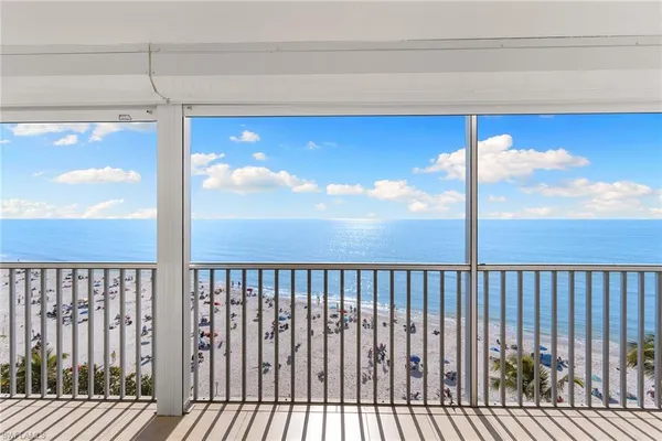a view of a balcony
