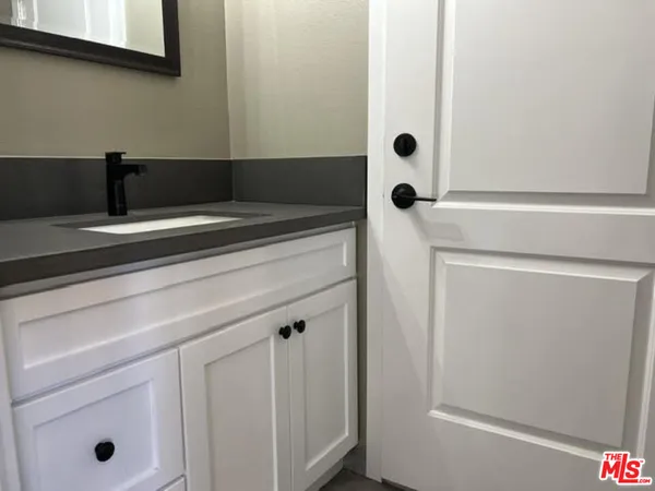 a bathroom with a tub