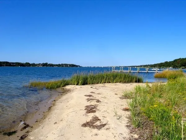 a view of an ocean beach