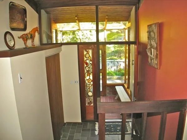 a view of front door