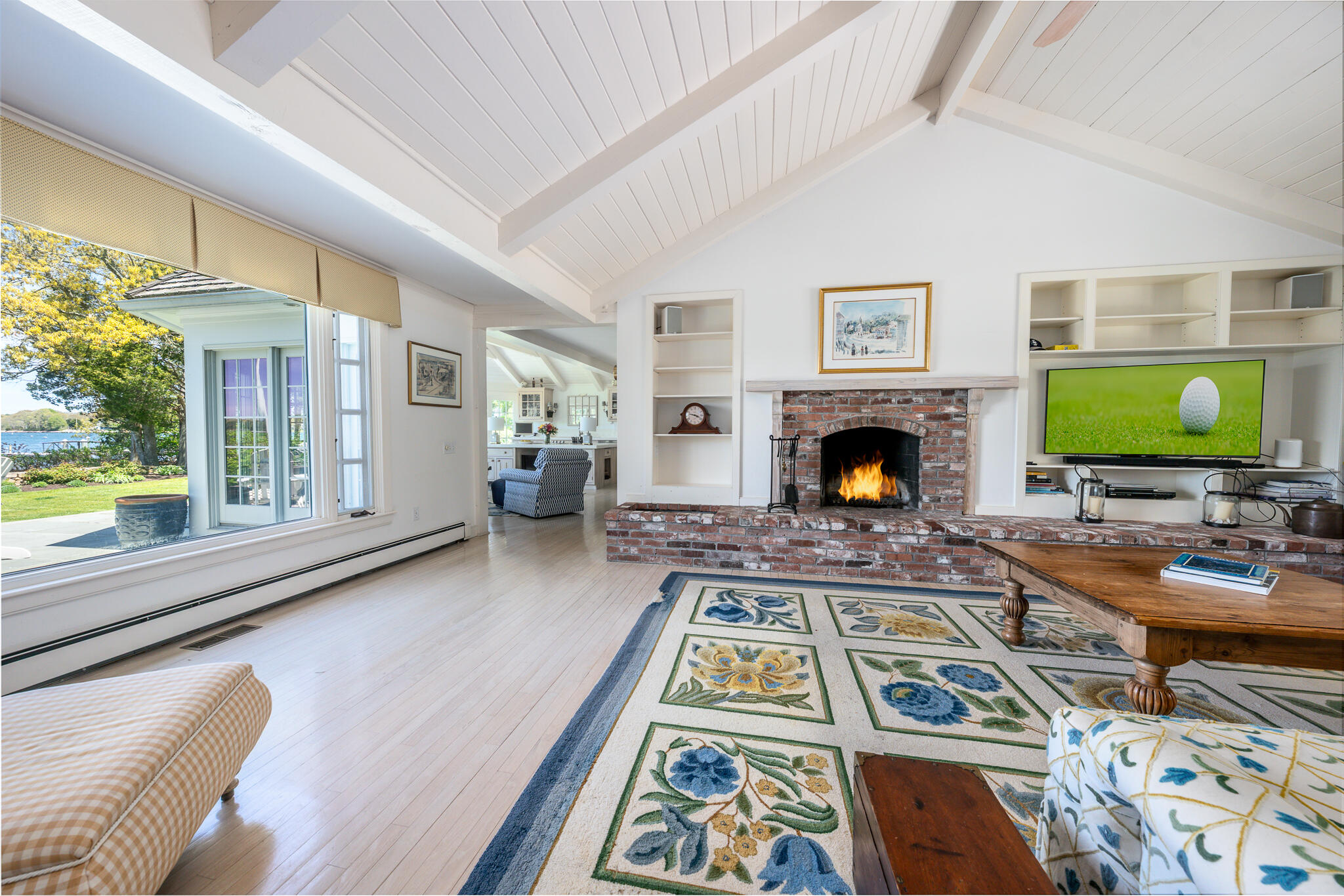 46 Great Bay Road Osterville, MA 02655 - Photo 6 of 54 a living room with furniture and a fireplace