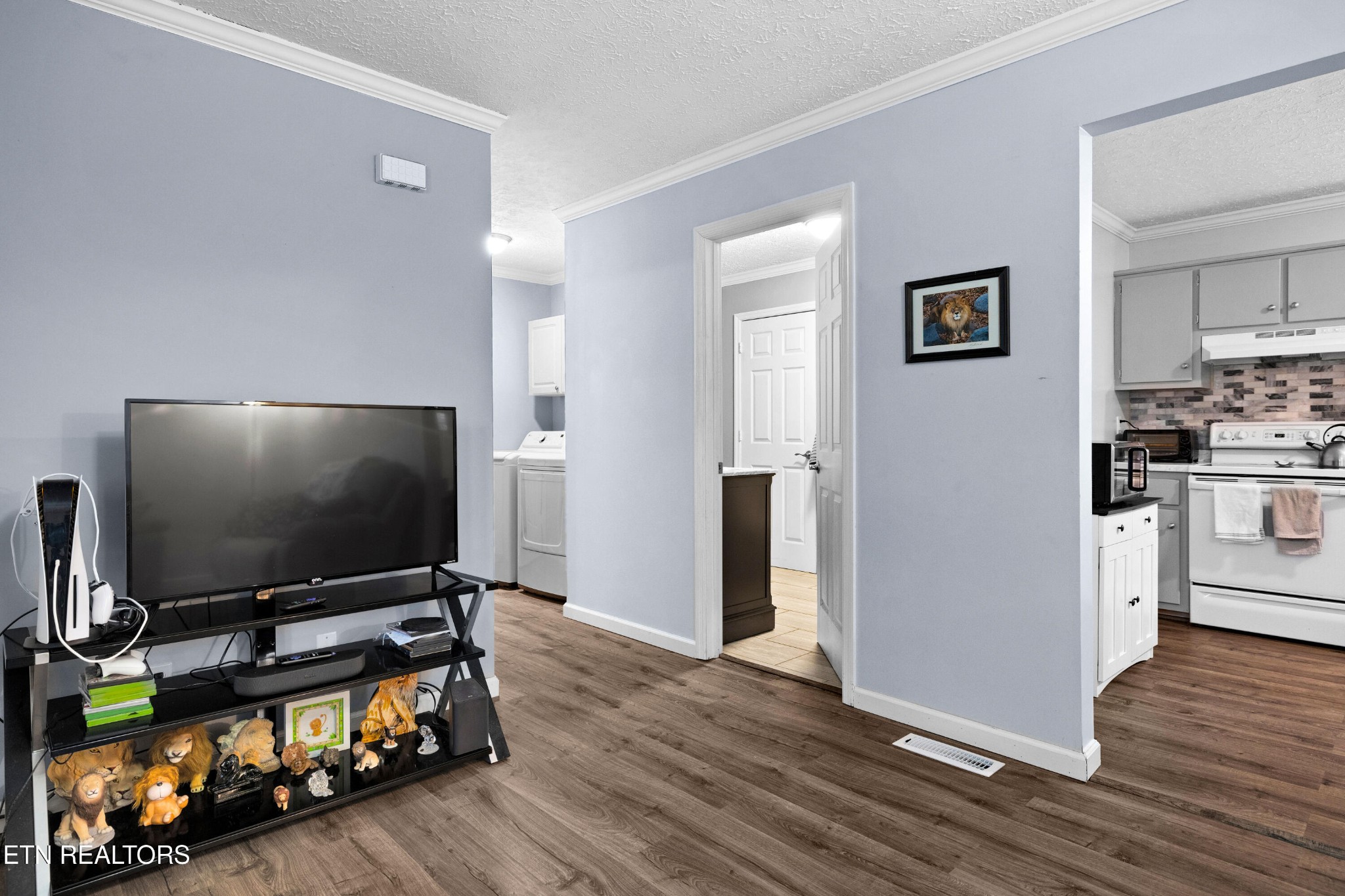 5100 Niles Ferry Road Greenback, TN 37742 - Photo 9 of 38 a living room with furniture and flat screen tv