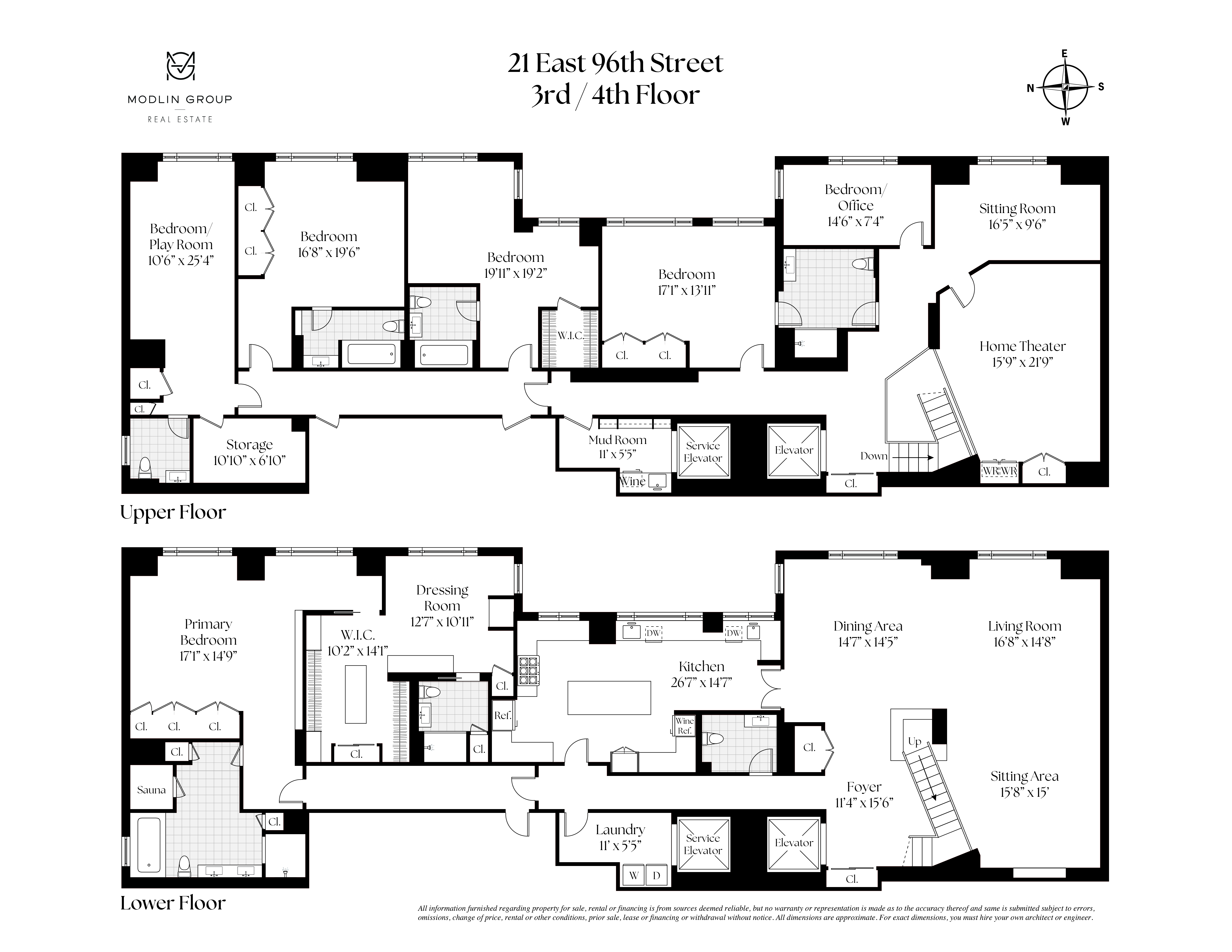 21 East 96th Street, Unit 3/4 Manhattan, NY 10128 - Photo 25 of 25 view of living room