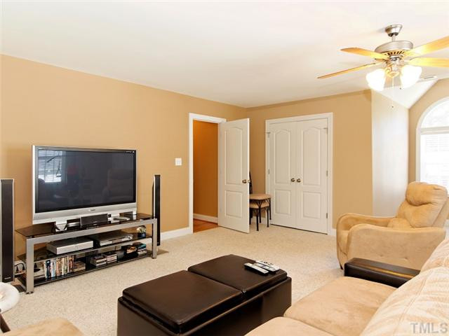 149 Alfred Court Raleigh, NC 27603 - Photo 18 of 24 Another View of Bonus Room.....Two Large Closets Offers Great Storage Plus Attic Skutte Access In Each Closet. Bonus Room