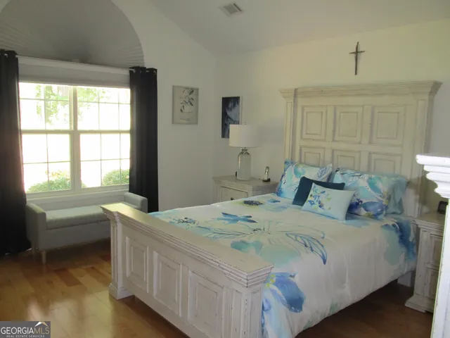 a view of a backyard of the house