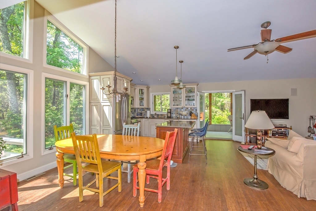 265 Fox Den Road Tolland, MA 01034 - Photo 15 of 37 a view of a dining room with furniture window and outside view