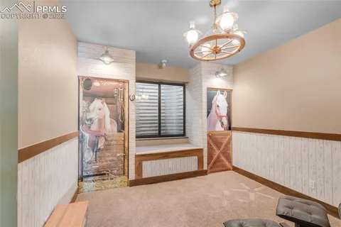 a room with a bed and a window