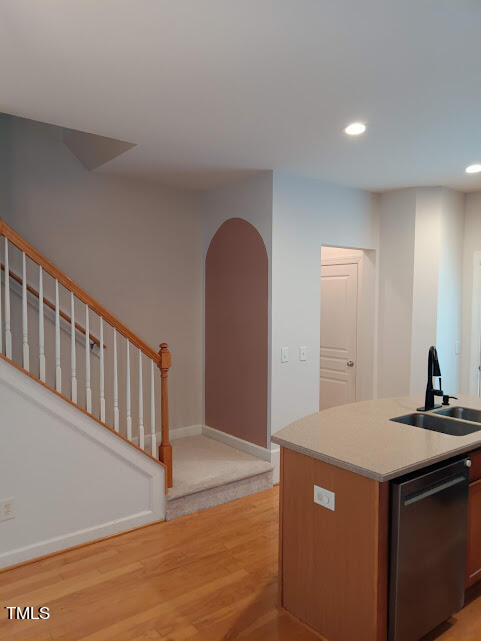 8014 Beech Tree Ridge Trail Raleigh, NC 27612 - Photo 9 of 26 View from Kitchen to stairway leading to