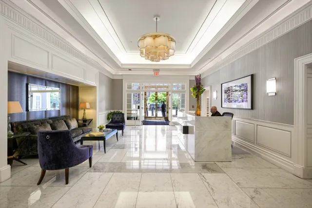 a view of a building with a outdoor space