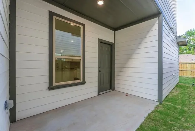 a view of front door