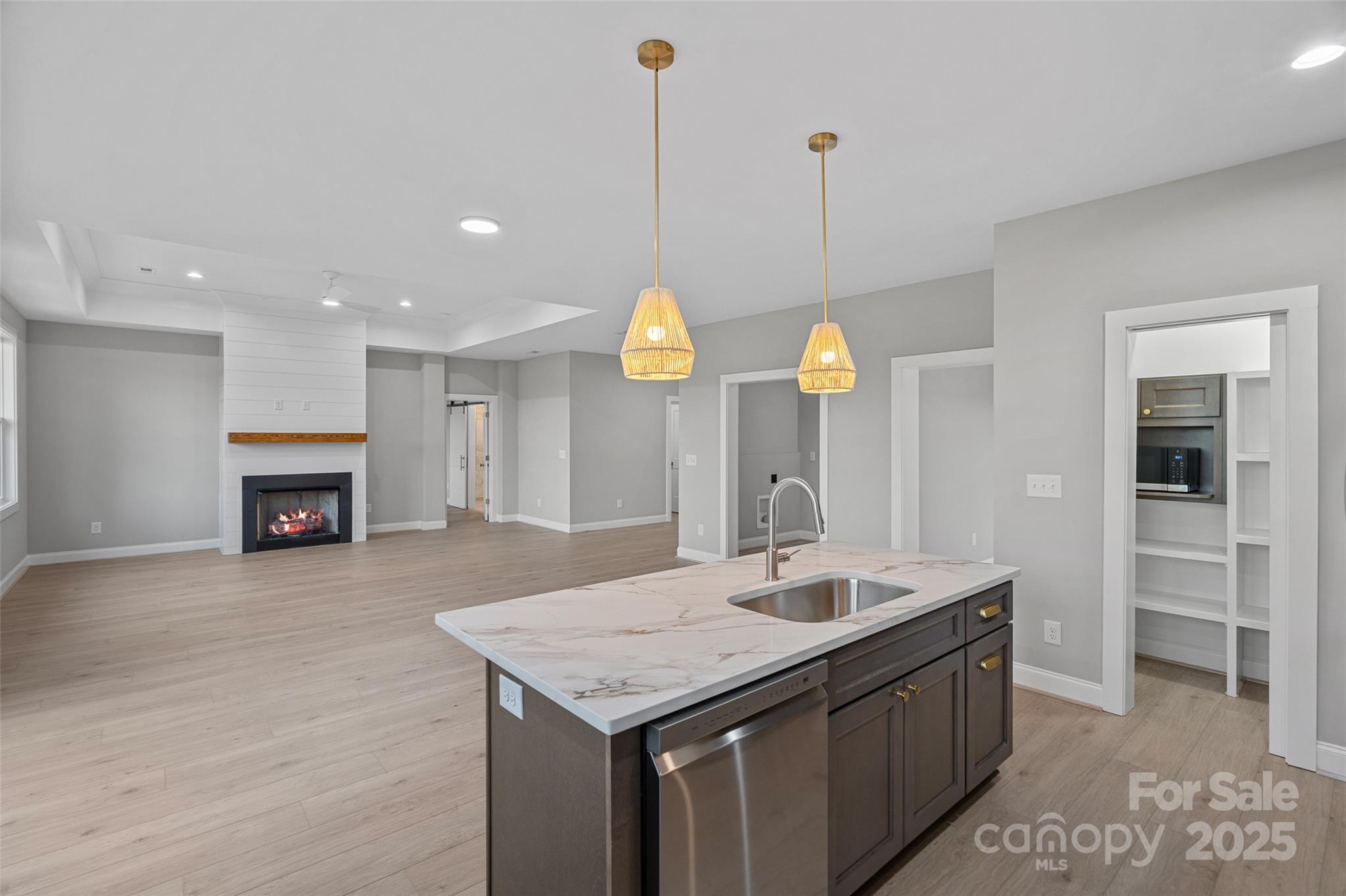 155 Rimrock Road Harmony, NC 28634 - Photo 10 of 39 a bathroom with a sink vanity and a mirror