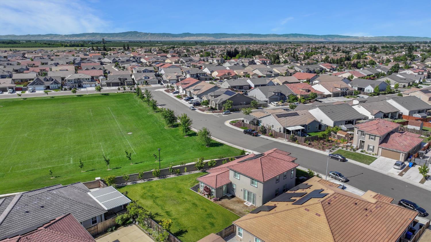 1898 Sanza Road Manteca, CA 95337 - Photo 36 of 41 an aerial view of a house with a garden