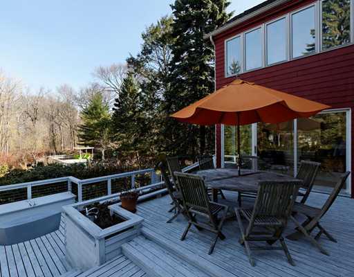 115 Lockwood Road Riverside, CT 06878 - Photo 10 of 10 a view of backyard with seating space and wooden floor