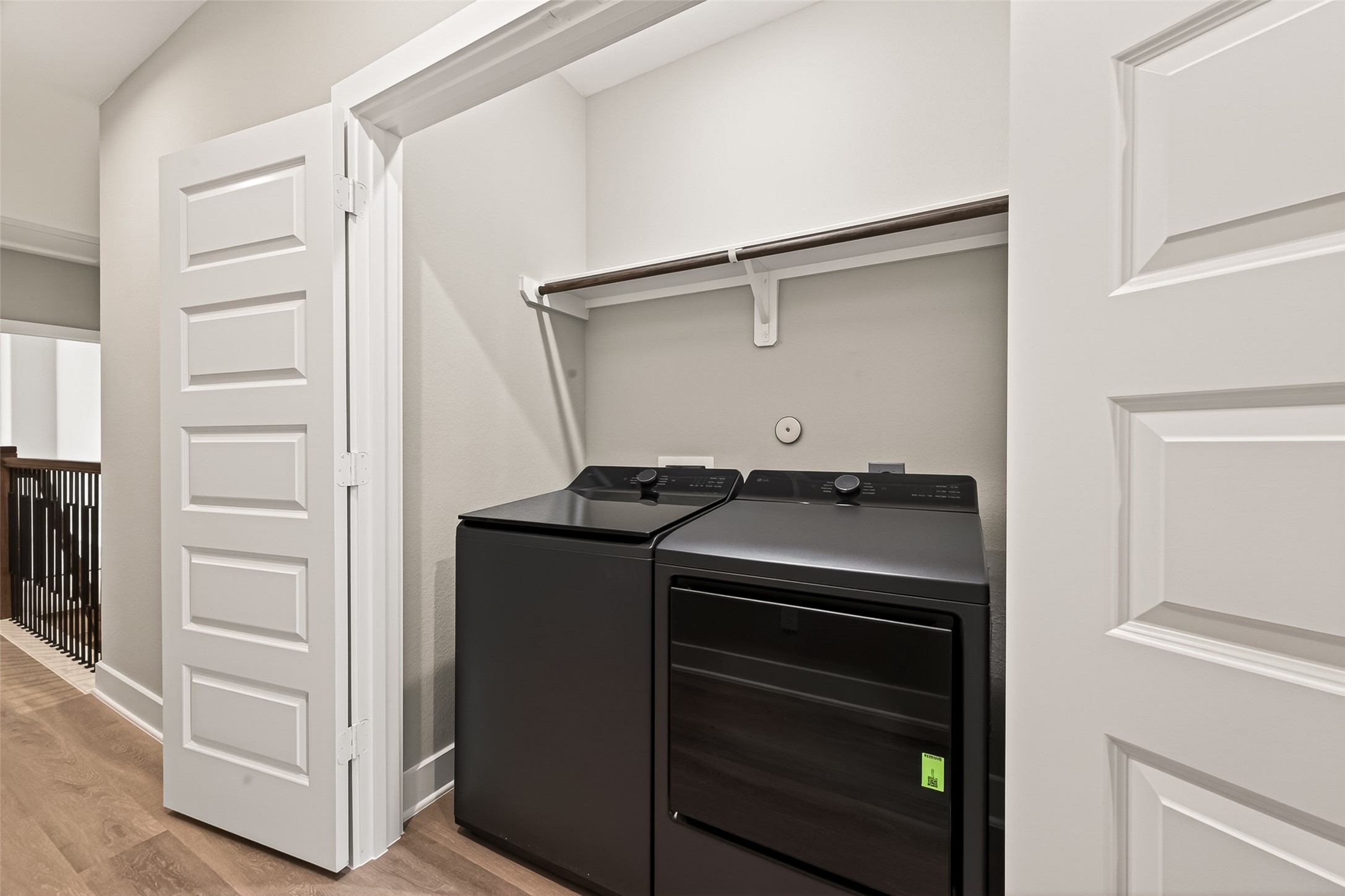 3514 Runnels Street, Unit B Houston, TX 77003 - Photo 32 of 39 New washer and dryer! Note that the owners installed 5-panel doors throughout -- these are great looking, and definitely an upgrade from the typical builder-grade doors.