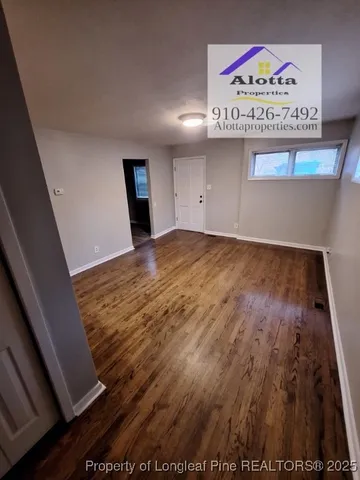 a view of an empty room