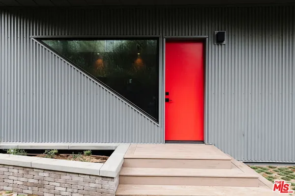 a backyard of a house