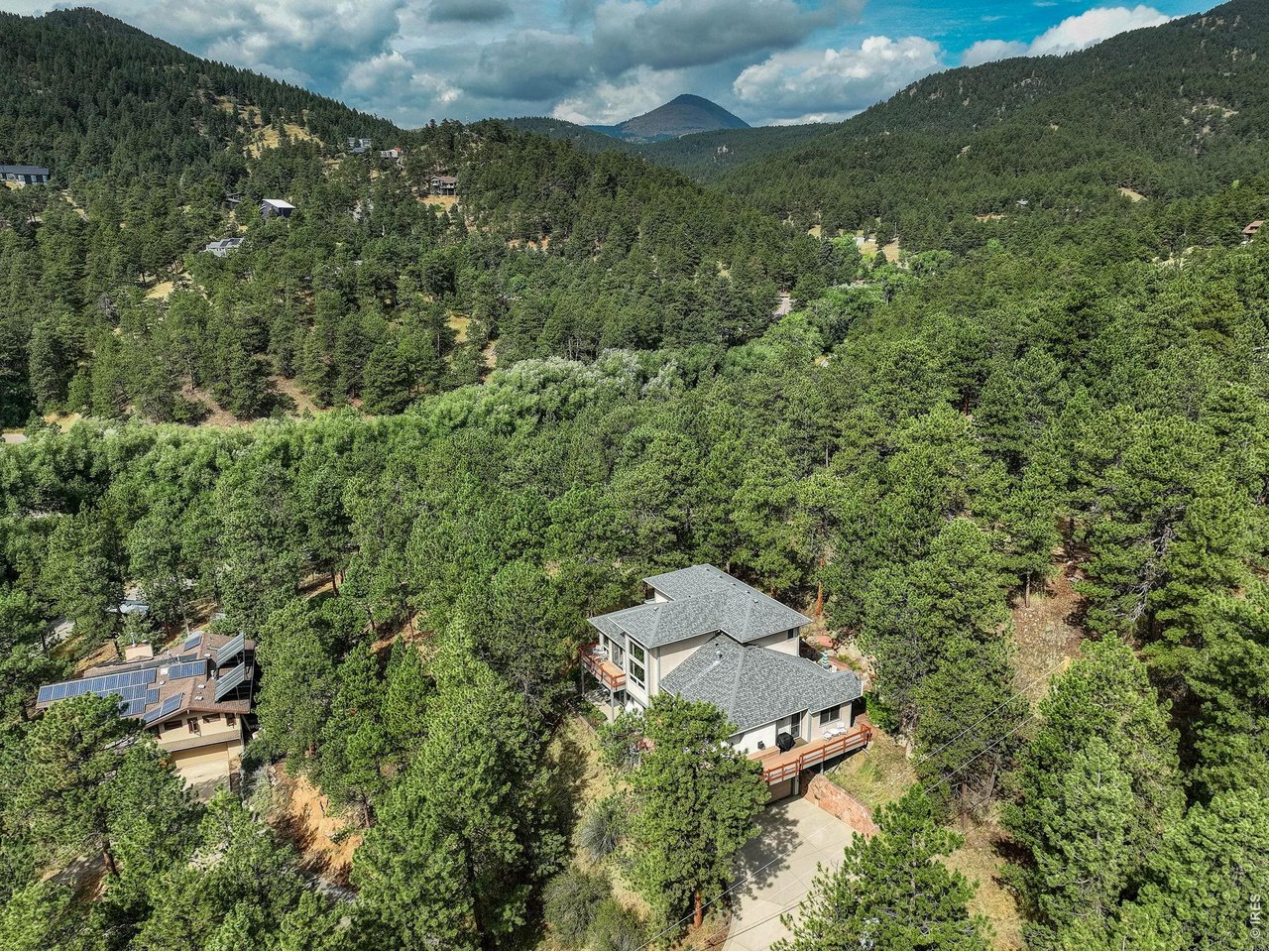 65 Betasso Road Boulder, CO 80302 - Photo 38 of 38 an aerial view of a house with a yard