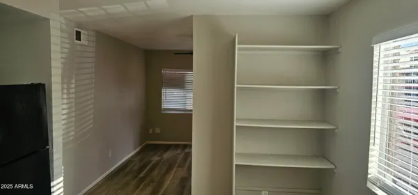 a view of a walk in closet