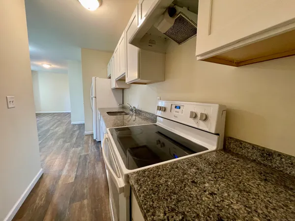 a kitchen that has a sink and a stove