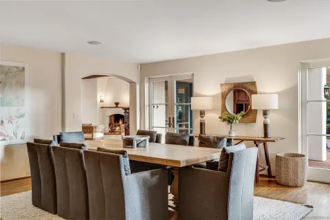 a view of a garden with plants