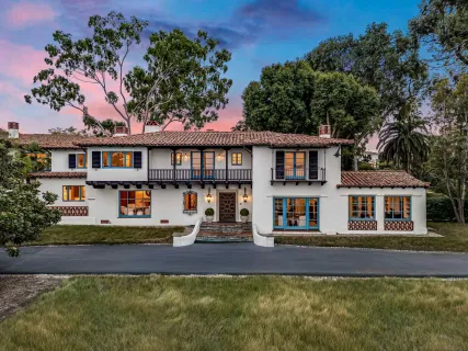 front view of a house with a small yard