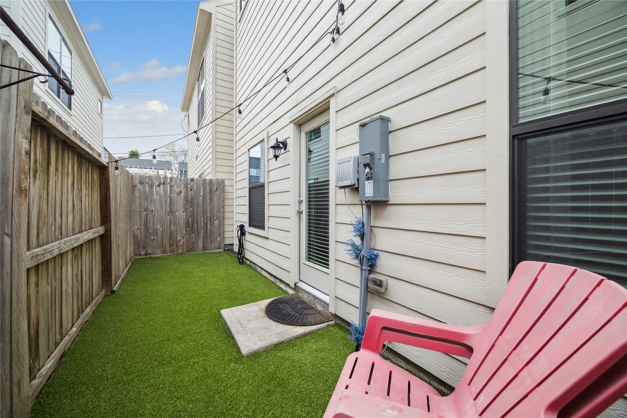 3939 Tulane Street Houston, TX 77018 - Photo 19 of 23 a view of backyard with deck and outdoor seating