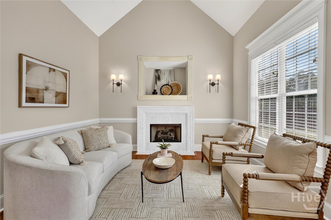 197 Cubbedge Drive Rincon, GA 31326 - Photo 6 of 43 Casual living with gas fireplace and 16 Ft cathedral ceilings