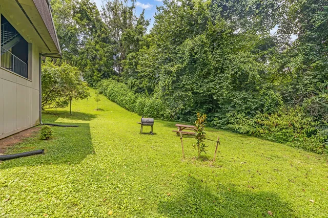 a view of a swimming pool with a lounge chairs
