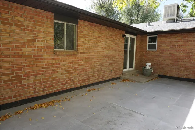a backyard of a house
