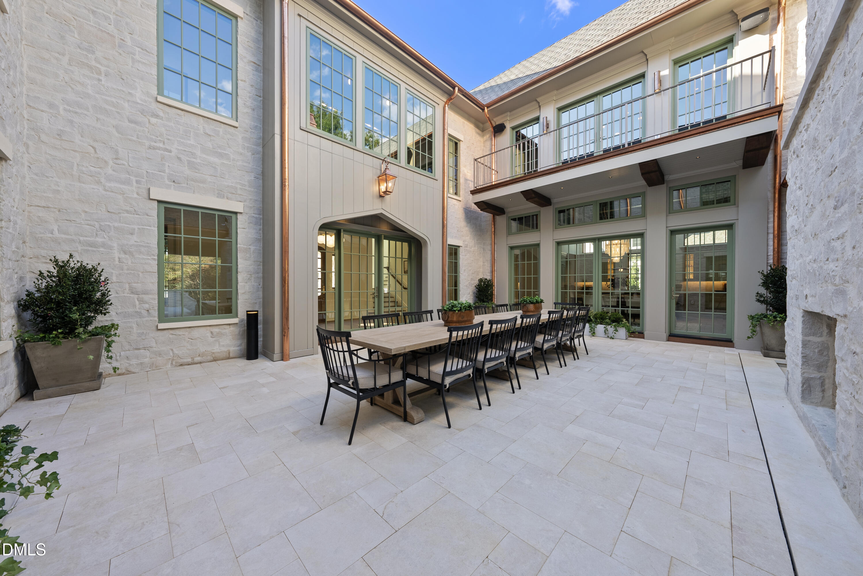 2128 Ridge Road Raleigh, NC 27607 - Photo 48 of 100 a backyard of a house with dining table and chairs