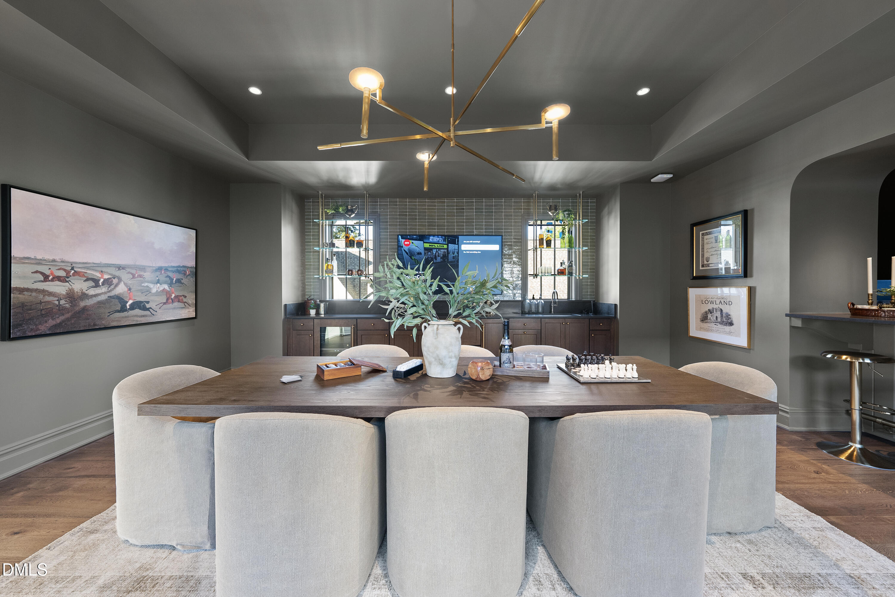 2128 Ridge Road Raleigh, NC 27607 - Photo 93 of 100 a dining room with granite countertop furniture and a large window