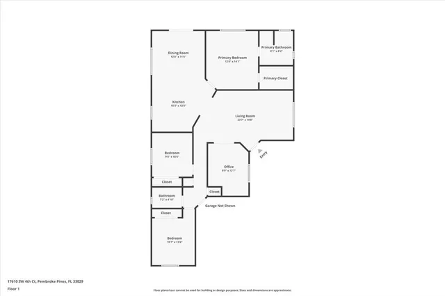 $3,500 | 17610 Southwest 4th Court, Pembroke Pines, FL 33029